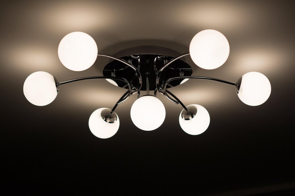 LED tube installation process step by step on ceiling light fixture