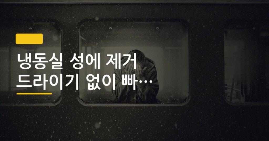 냉동실 성에 제거 드라이기 없이 빠르게 녹이는 법