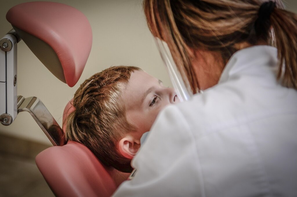 doctor consulting patient about supplements in a bright clinic room