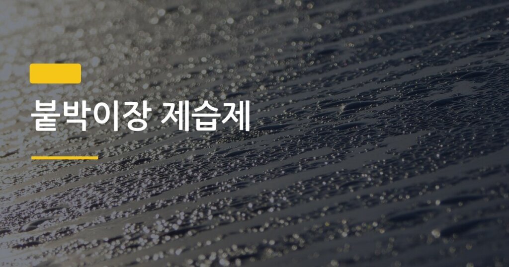 붙박이장 제습제, 종류별 효과 솔직하게 비교해봤어요