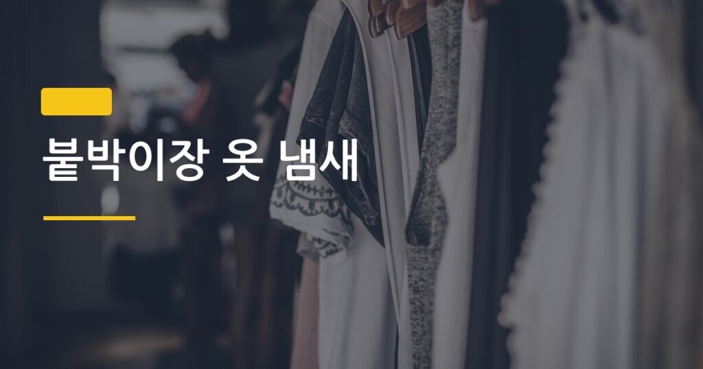 붙박이장 옷 냄새, 집에 있는 재료로 하루 만에 탈취하는 5가지 방법