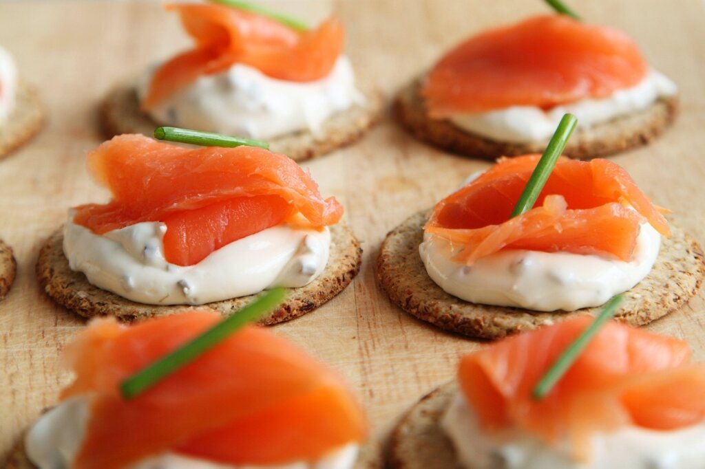 heme iron foods red meat salmon on plate